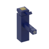 Rubinet Single Control Bidet Fitting (less drain) Midnight Blue
