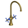 Rubinet Two Handle Single Hole Kitchen Set Antique Brass Matt