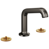 Brizo Widespread Lavatory Faucet With Angled Spout Less Handles 12 Gpm
