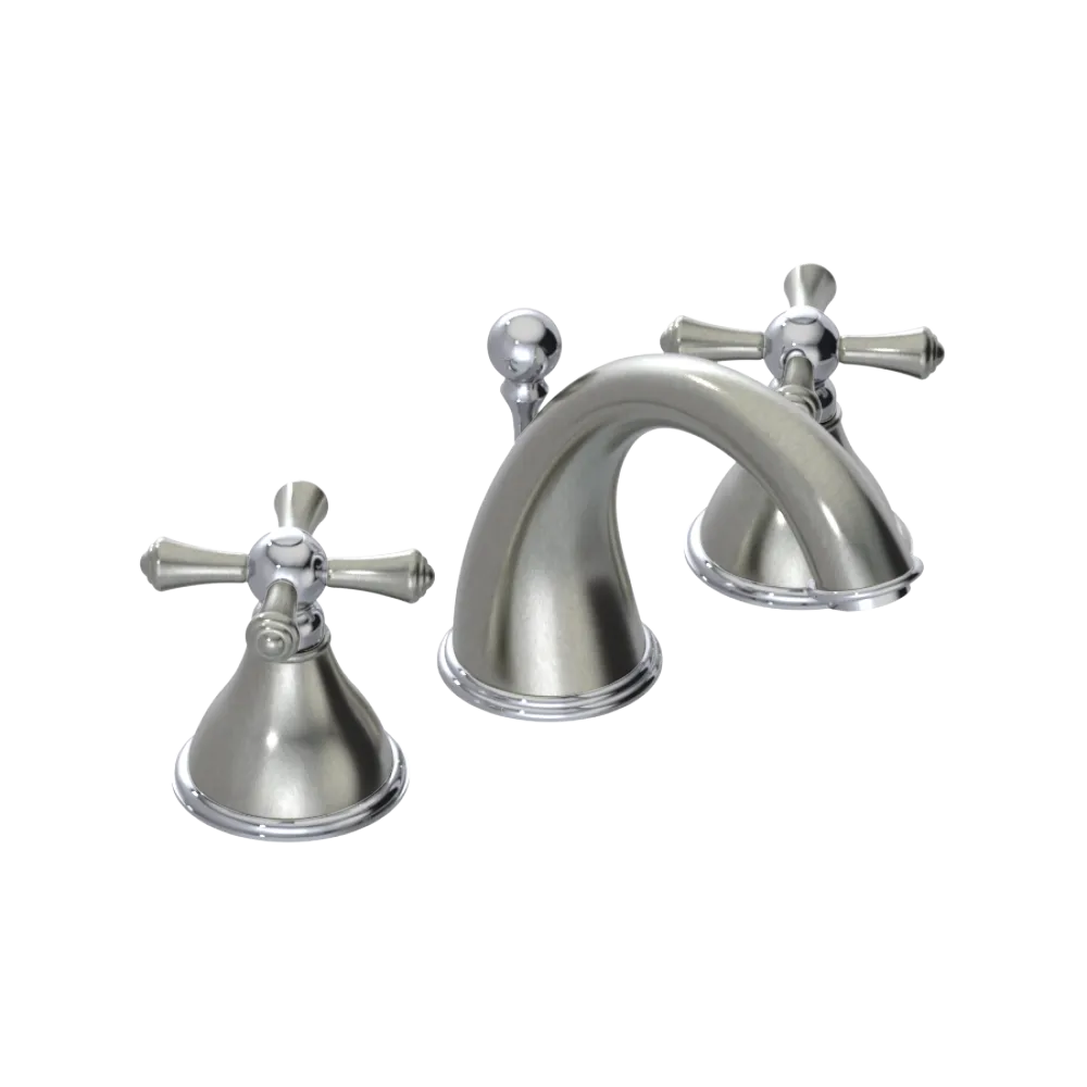 Rubinet Widespread Lav. Set. (less drain) Satin Nickel