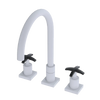Rubinet Widespread Kitchen Set Matt White