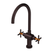 Rubinet Two Handle Single Hole Kitchen Set with LaSalle Spout Oil Rubbed Bronze