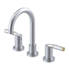 Rubinet Widespread Lav set (less drain) Satin Chrome