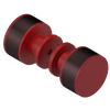 Rubinet Shower Door Knob (set) Maroon