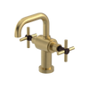 Rubinet Single Hole Dual Handle Lav. Set. (less drain) Satin Brass