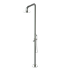 Rubinet Pressure Balance Outdoor Shower with Hand Held Shower & 10" Shower Head - 304 Stainless Steel Satin Nickel