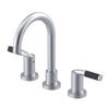 Rubinet Widespread Lav set (less drain) Satin Chrome