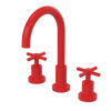 Rubinet Widespread Kitchen Set with LaSalle Spout Red