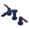 Rubinet Widespread Lav. Set. (less drain) Midnight Blue