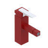Rubinet Single Control Bidet Fitting (less drain) Maroon