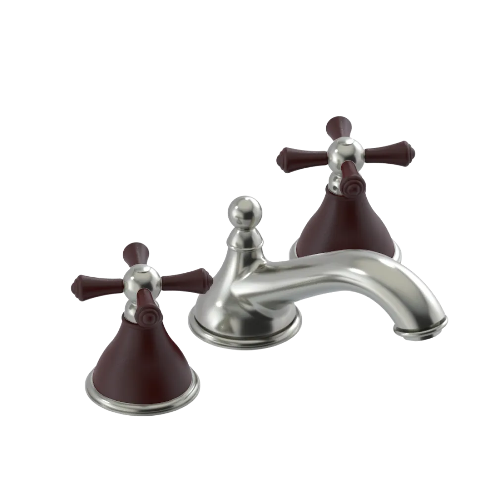 Rubinet Widespread Lav. Set. (less drain) Satin Nickel