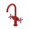 Rubinet Single Hole Dual Handle Lav. Set with LaSalle Spout (less drain) Red