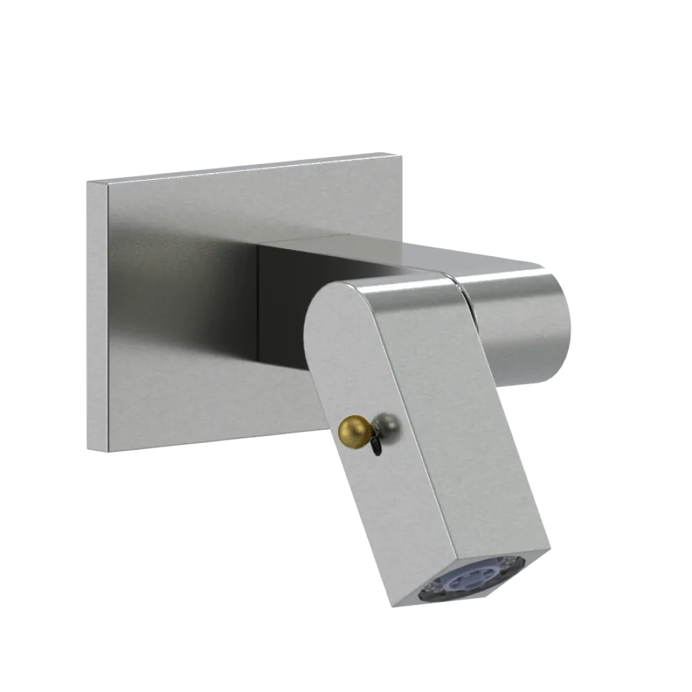 Rubinet Wall Mount Bidet & Foot Rinse with Dual Function Spray Satin Nickel