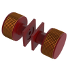 Rubinet Shower Door Knob (set) Maroon