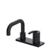 Rubinet 4" Centre Single Control Lav. Set. with Genesis spout (less drain) Matt Black