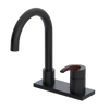 Rubinet 4" Centre Single Control Lav. Set. (less drain) Matt Black