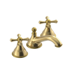 Rubinet Widespread Lav. Set. (less drain) Satin Brass
