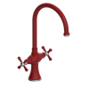 Rubinet Two Handle Single Hole Kitchen Set Maroon