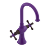 Rubinet Single Hole Dual Handle Lav. Set. (less drain) Purple Haze