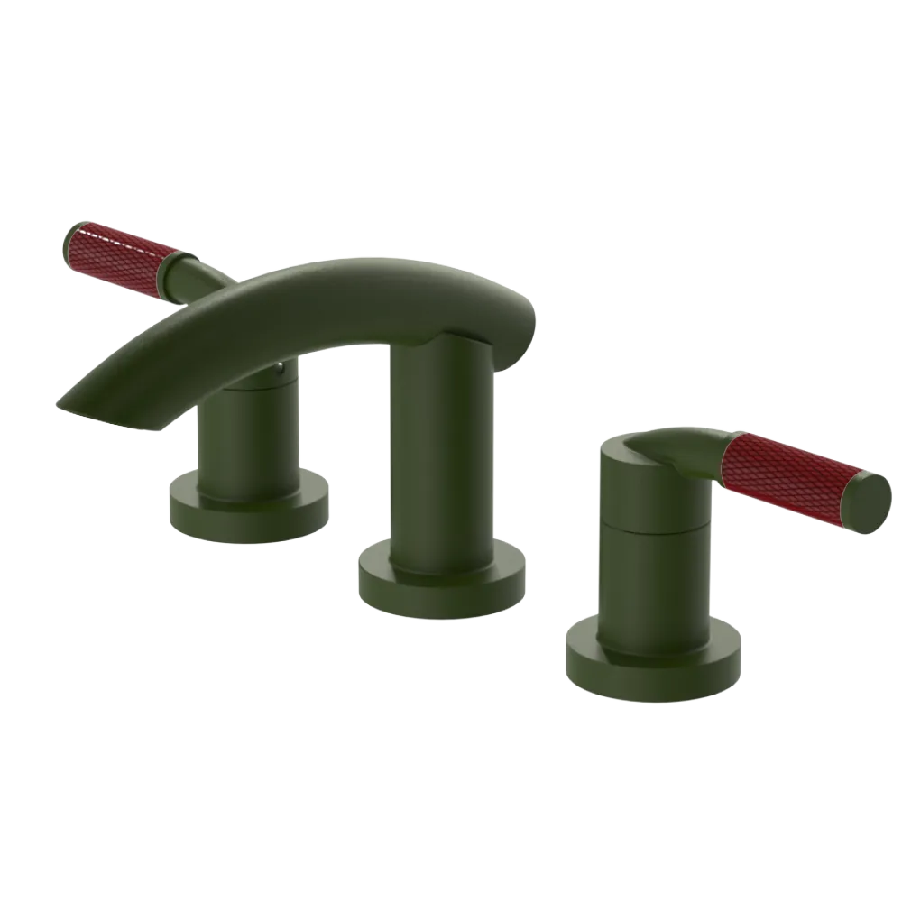 Rubinet Widespread Lav. Set. (less drain) Green Envy