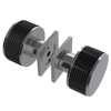 Rubinet Shower Door Knob (set) Satin Nickel