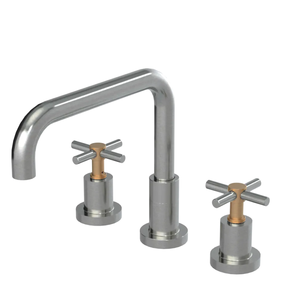 Rubinet Widespread Kitchen Set Satin Nickel