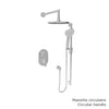 Baril Complete pressure balanced shower kit without handle