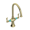 Rubinet Two Handle Single Hole Kitchen Set Gold