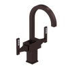 Rubinet Single Hole Dual Handle Lav. Set. (less drain) Oil Rubbed Bronze