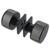 Rubinet Shower Door Knob (set) Matt Black