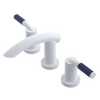 Rubinet Widespread Lav. Set. (less drain) White