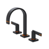 Rubinet Widespread Lav. Set. (less drain) Matt Black