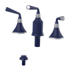Rubinet Bidet Fitting with Spray, Diverter, and Vacum Breaker (Less Drain) Midnight Blue