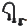 Rubinet Widespread Lav. Set. (less drain) Matt Black