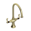 Rubinet Two Handle Single Hole Kitchen Set Gold