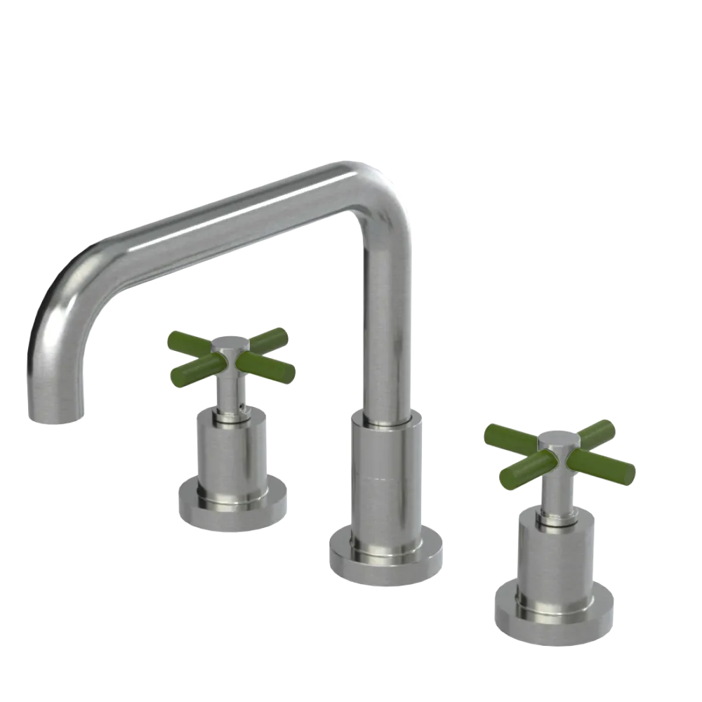 Rubinet Widespread Kitchen Set Satin Nickel