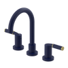 Rubinet Widespread Lav set (less drain) Midnight Blue
