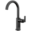 Brizo Kintsu Bar Faucet with Arc Spout - Less Handle - Complete Kit - Matte Black