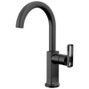Brizo Kintsu Bar Faucet with Arc Spout - Less Handle - Complete Kit - Matte Black