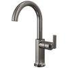 Brizo Kintsu Bar Faucet with Arc Spout - Less Handle - Complete Kit - Lumicoat® Black Onyx
