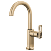 Brizo Kintsu Bar Faucet with Arc Spout - Less Handle - Complete Kit - Lumicoat® Luxe Gold®