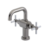 Rubinet Single Hole Dual Handle Lav. Set. (less drain) Polished Nickel