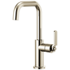 Litze Bar Faucet with Square Spout and Industrial Handle Kit - Brilliance® Polished Nickel