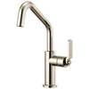 Litze Bar Faucet with Angled Spout and Industrial Handle Kit - Brilliance® Polished Nickel