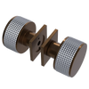 Rubinet Shower Door Knob (set) Tuscan Brass