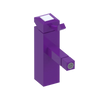 Rubinet Single Control Bidet Fitting (less drain) Purple Haze