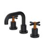 Rubinet Widespread Lav. Set. (less drain) Matt Black