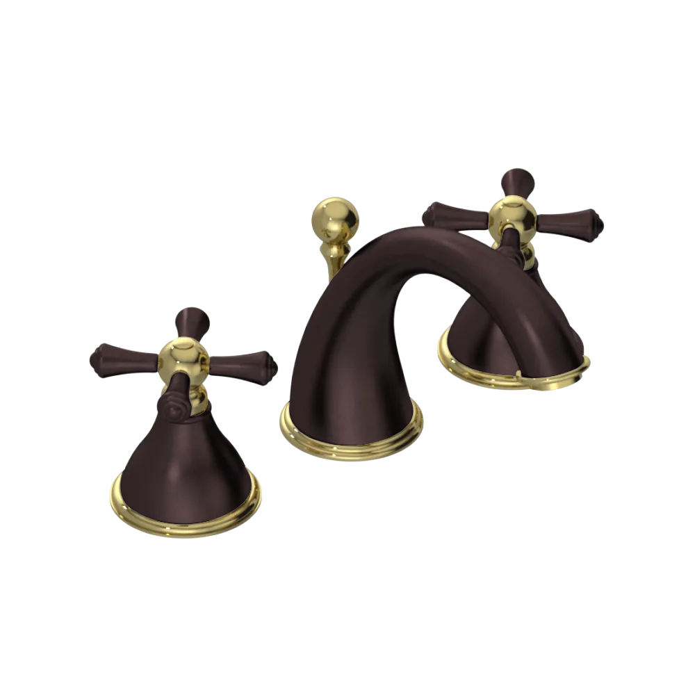 Rubinet Widespread Lav. Set. (less drain) Oil Rubbed Bronze