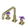 Rubinet Widespread Kitchen Set with Genesis Spout Gold
