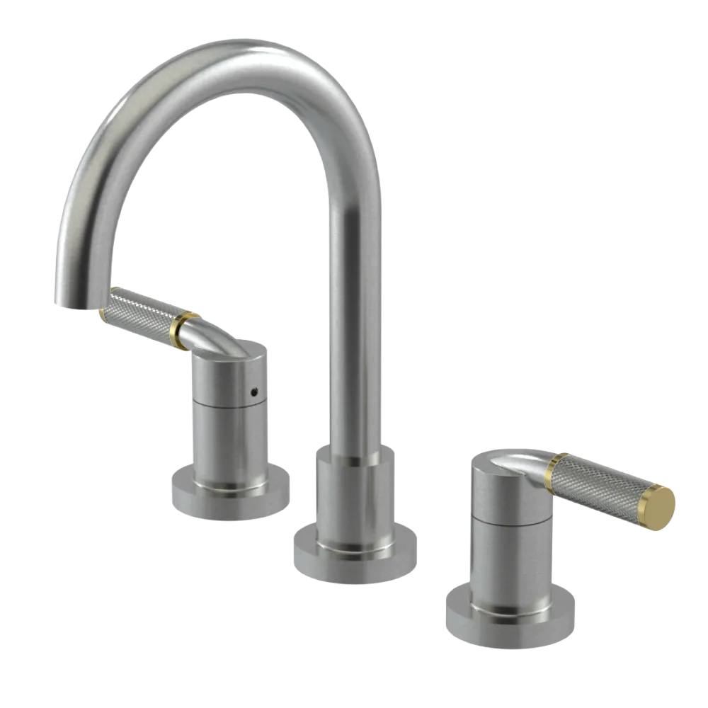 Rubinet Widespread Lav. Set. (less drain) Satin Nickel